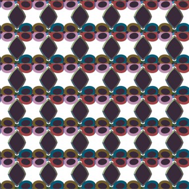 soyut geometrik dikişsiz desen, vektör illüstrasyonu