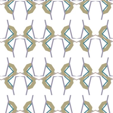 Geometrik şekilli kusursuz desen vektör çizimi  