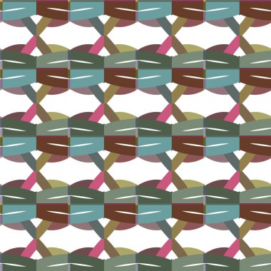 Geometrik şekilli kusursuz desen vektör çizimi  