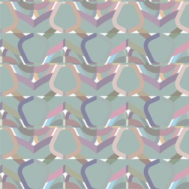 soyut geometrik dikişsiz desen, vektör illüstrasyonu