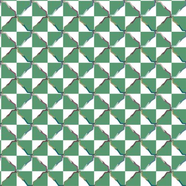 Soyut elementlerle kusursuz vektör deseni