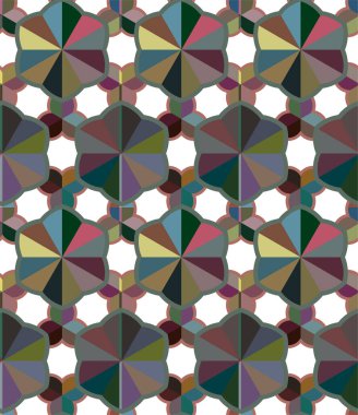 soyut geometrik dikişsiz desen, vektör illüstrasyonu