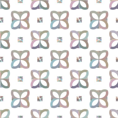 Geometrik şekilli kusursuz desen vektör çizimi    