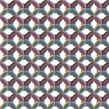 Geometrik şekilli kusursuz desen vektör çizimi  