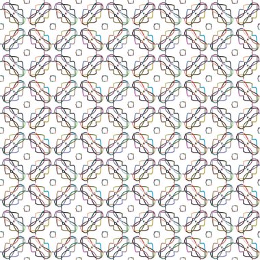 soyut geometrik dikişsiz desen, vektör illüstrasyonu