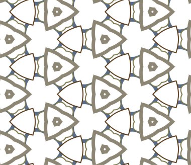 Geometrik şekilli kusursuz desen vektör çizimi