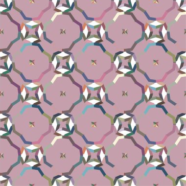 soyut geometrik dikişsiz desen, vektör illüstrasyonu