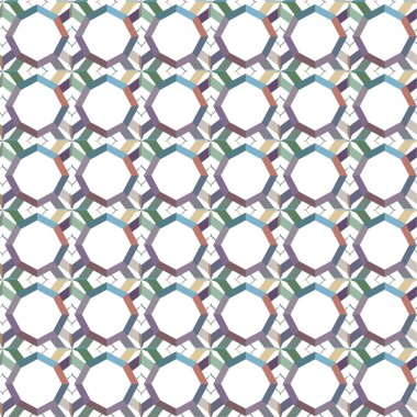 Geometrik soyut dikişsiz desen, vektör illüstrasyonu