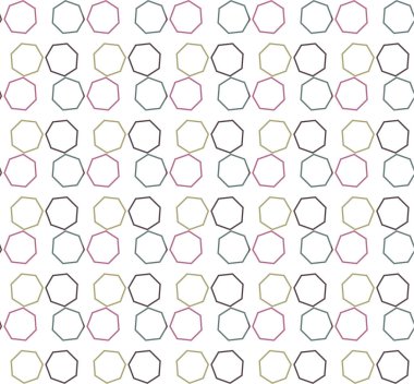 soyut geometrik dikişsiz desen, vektör illüstrasyonu