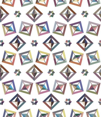 Geometrik soyut dikişsiz desen, vektör illüstrasyonu