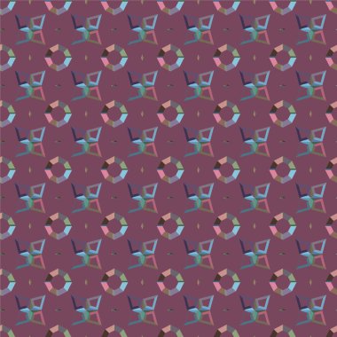 soyut geometrik dikişsiz desen, vektör illüstrasyonu