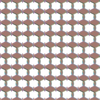 Geometrik şekilli kusursuz desen vektör çizimi    