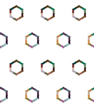 soyut geometrik dikişsiz desen, vektör illüstrasyonu