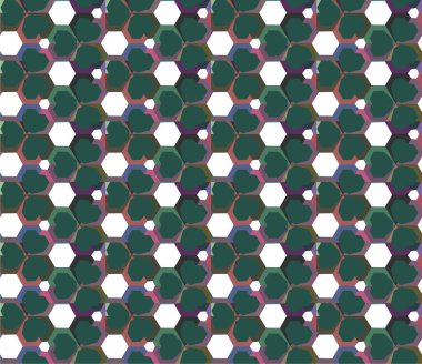 Geometrik şekilli kusursuz desen vektör çizimi  