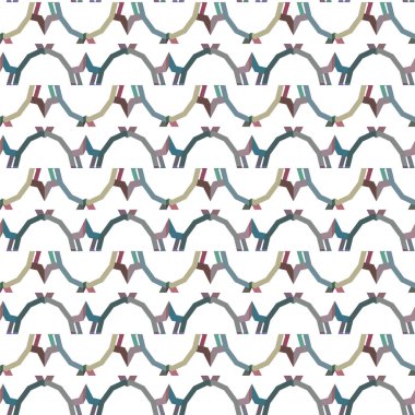 Geometrik soyut dikişsiz desen, vektör illüstrasyonu