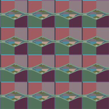 soyut geometrik dikişsiz desen, vektör illüstrasyonu