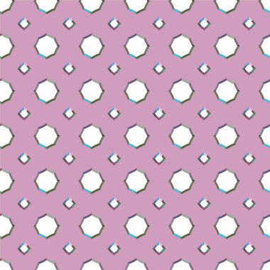 Soyut elementlerle kusursuz vektör deseni