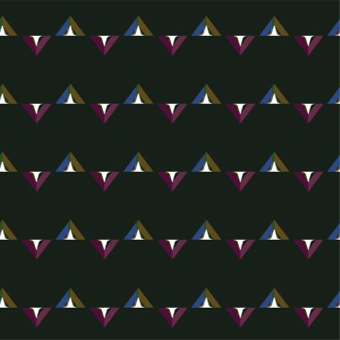 Geometrik şekilli kusursuz desen vektör çizimi  