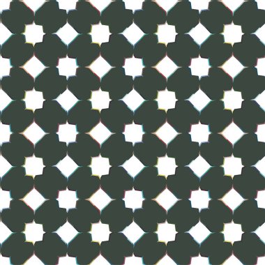 soyut geometrik dikişsiz desen, vektör illüstrasyonu 