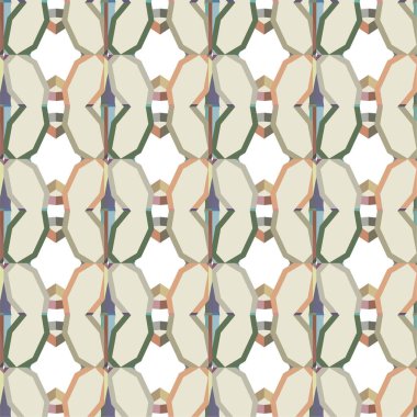 Geometrik şekilli kusursuz desen vektör çizimi