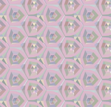 Geometrik soyut dikişsiz desen, vektör illüstrasyonu
