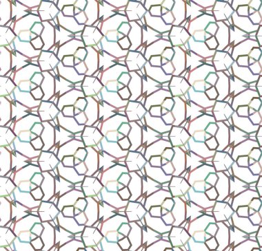 soyut geometrik dikişsiz desen, vektör illüstrasyonu