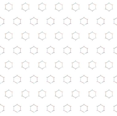 soyut geometrik dikişsiz desen, vektör illüstrasyonu 