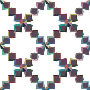 soyut geometrik dikişsiz desen, vektör illüstrasyonu 