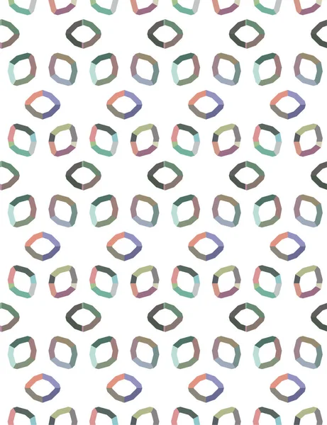 Soyut elementlerle kusursuz vektör deseni