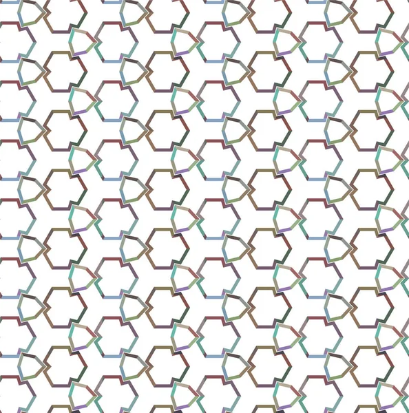 Padrão Sem Emenda Abstrato Geométrico Ilustração Vetorial —  Vetores de Stock