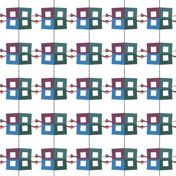 Resumo Padrão Geométrico Sem Costura Ilustração Vetorial —  Vetores de Stock