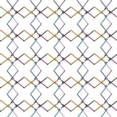 Geometrik soyut dikişsiz desen, vektör illüstrasyonu