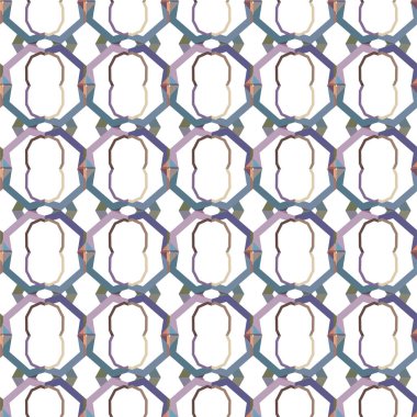 Geometrik soyut dikişsiz desen, vektör illüstrasyonu