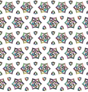 Geometrik şekilli kusursuz desen vektör çizimi