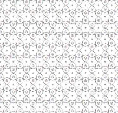 Geometrik şekilli kusursuz desen vektör çizimi  