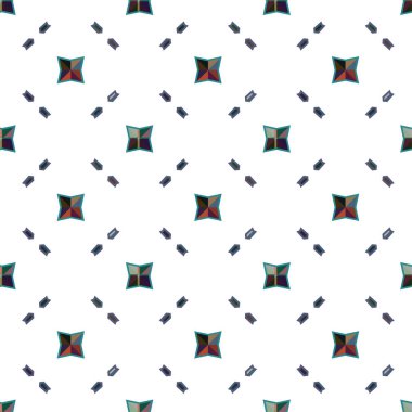 soyut geometrik dikişsiz desen, vektör illüstrasyonu