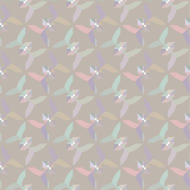 Geometrik soyut dikişsiz desen, vektör illüstrasyonu