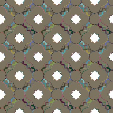 soyut geometrik dikişsiz desen, vektör illüstrasyonu 