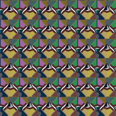 soyut geometrik dikişsiz desen, vektör illüstrasyonu