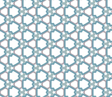 Geometrik soyut dikişsiz desen, vektör illüstrasyonu