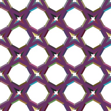 soyut geometrik dikişsiz desen, vektör illüstrasyonu
