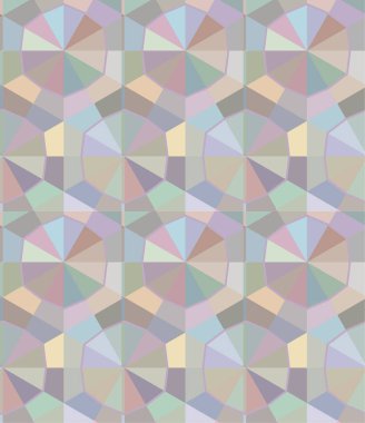 Geometrik şekilli kusursuz desen vektör çizimi  