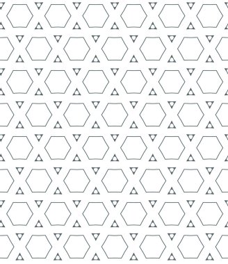 Geometrik şekilli kusursuz desen vektör çizimi    