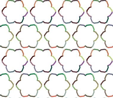 soyut geometrik dikişsiz desen, vektör illüstrasyonu