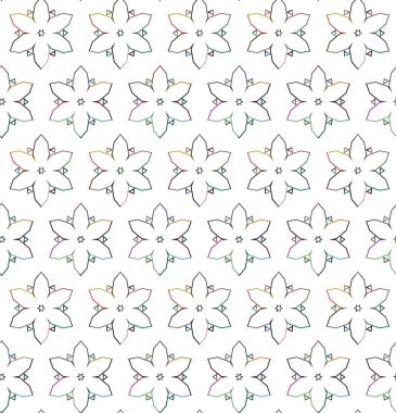 Geometrik şekilli kusursuz desen vektör çizimi  