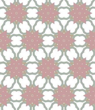 Geometrik soyut dikişsiz desen, vektör illüstrasyonu