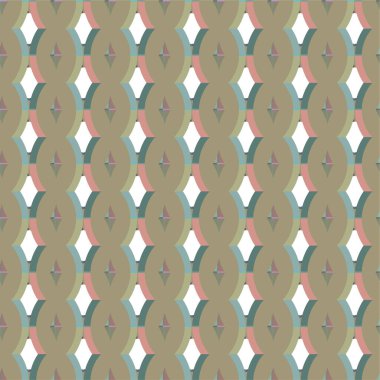 Geometrik şekilli kusursuz desen vektör çizimi  