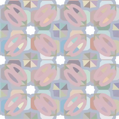 soyut geometrik dikişsiz desen, vektör illüstrasyonu