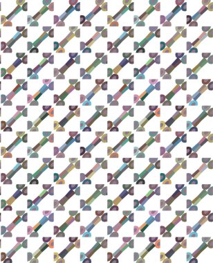 Geometrik soyut dikişsiz desen, vektör illüstrasyonu