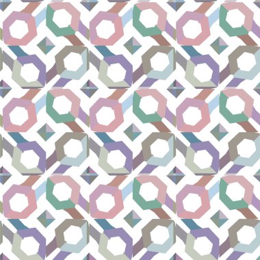 soyut geometrik dikişsiz desen, vektör illüstrasyonu